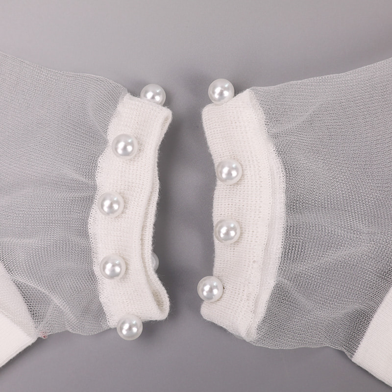Fashion nylon transparent silk cotton bottom women boat socks top pearl glass crystal silk women boat socks WSD1288