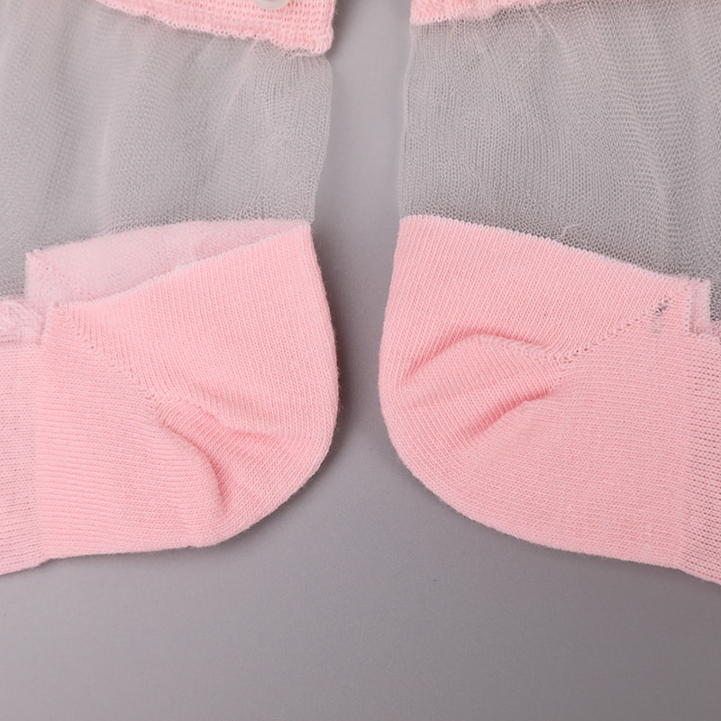 Fashion nylon transparent silk cotton bottom women boat socks top pearl glass crystal silk women boat socks WSD1288