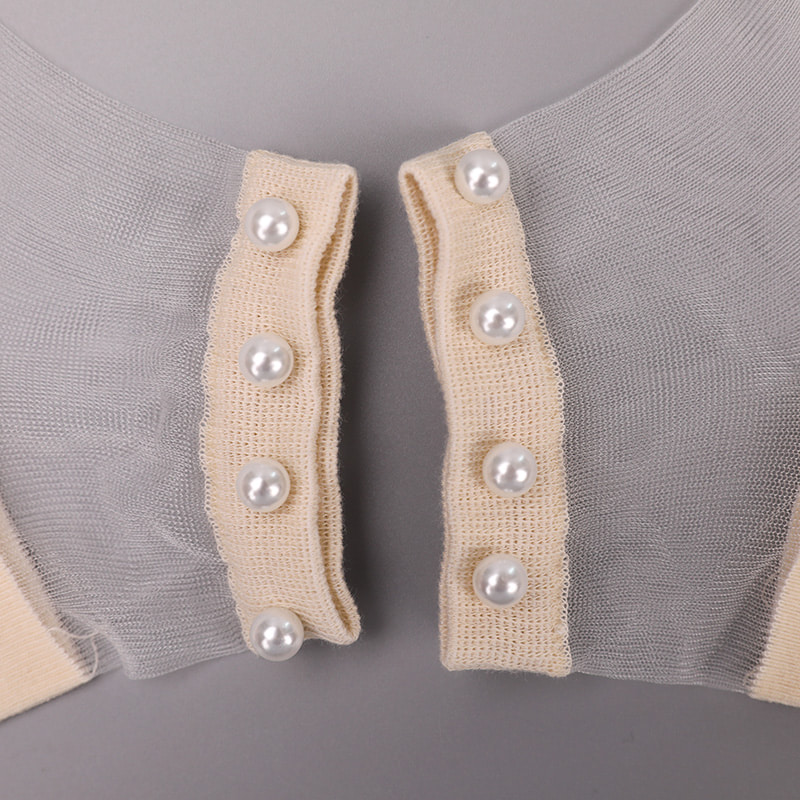 Fashion nylon transparent silk cotton bottom women boat socks top pearl glass crystal silk women boat socks WSD1288