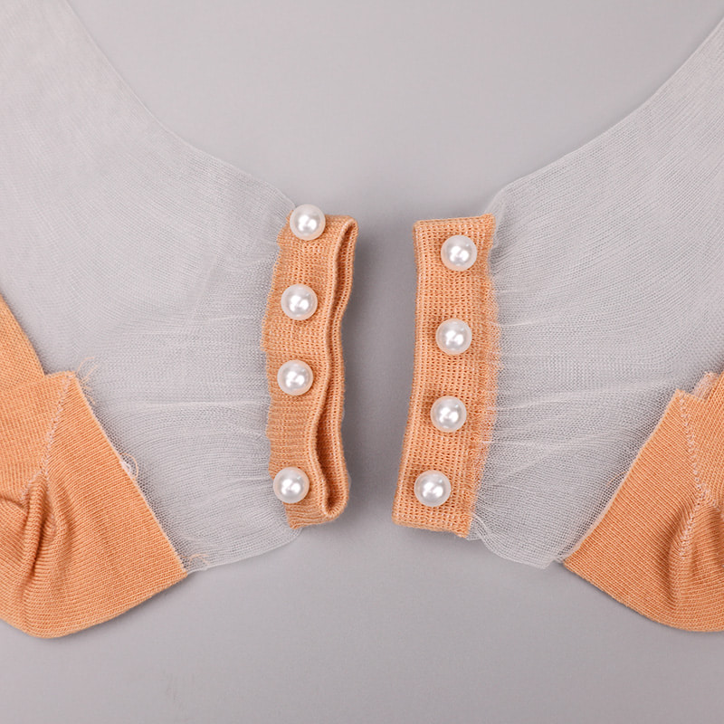 Fashion nylon transparent silk cotton bottom women boat socks top pearl glass crystal silk women boat socks WSD1288