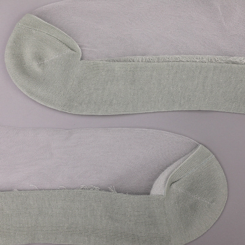 Fashion nylon transparent silk cotton bottom women boat socks top pearl glass crystal silk women boat socks WSD1288