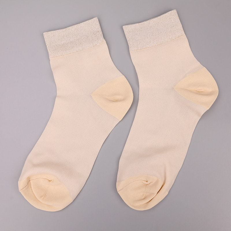 Fashion transparent nylon silk cotton bottom women's socks Superfine nylon transparent silk women's socks Crystal silk women's socks WSD1946