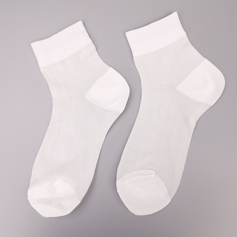 Fashion transparent nylon silk cotton bottom women's socks Superfine nylon transparent silk women's socks Crystal silk women's socks WSD1946