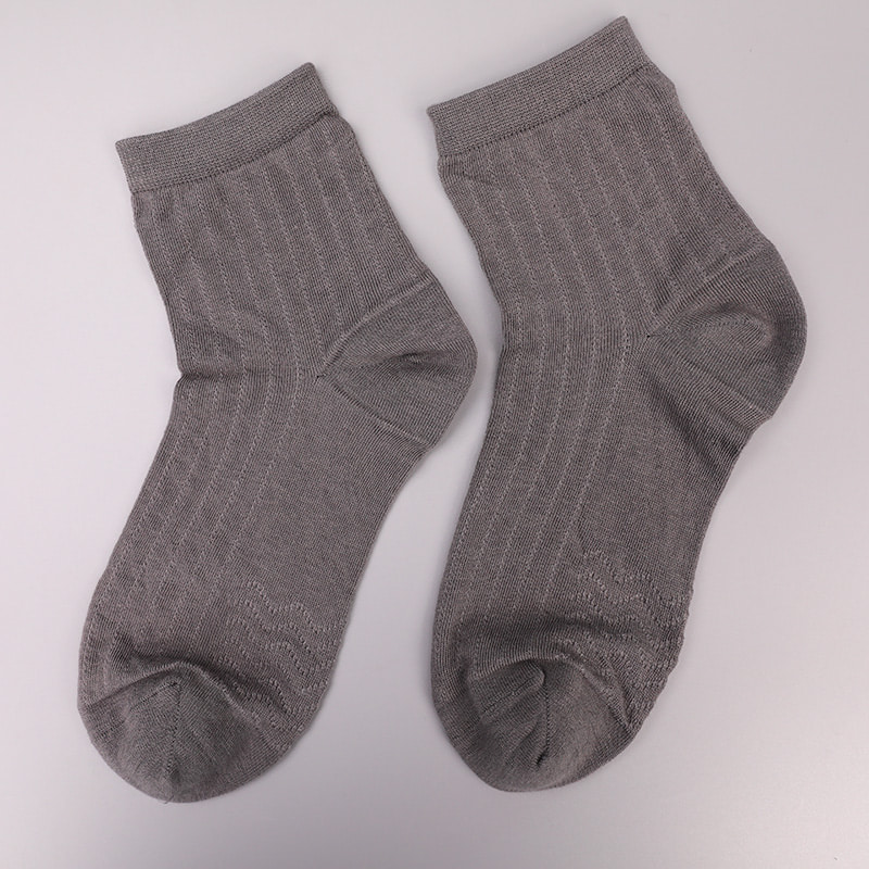 Modal Collection Circle Vertical Stripe Flower Soft Hand-sewn Casual Men's Socks WSD2802