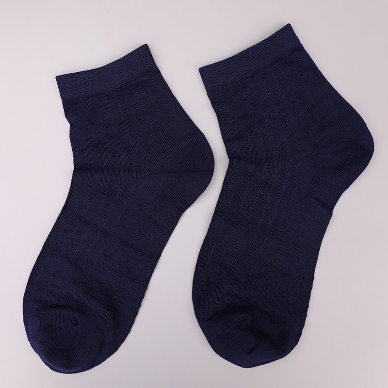 Modal Collection Circle Vertical Stripe Flower Soft Hand-sewn Casual Men's Socks WSD2802
