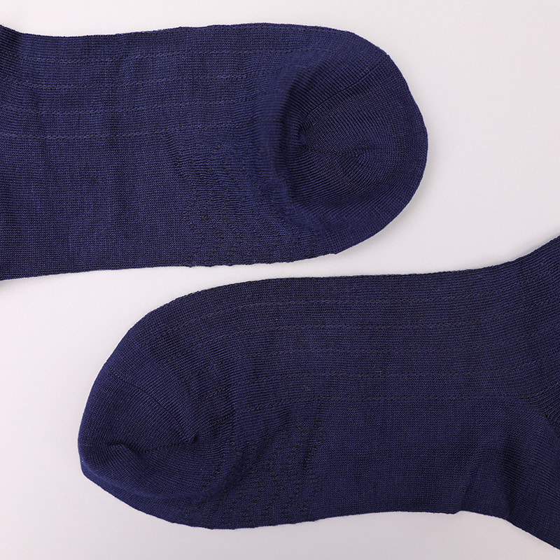 Modal Collection Circle Vertical Stripe Flower Soft Hand-sewn Casual Men's Socks WSD2802
