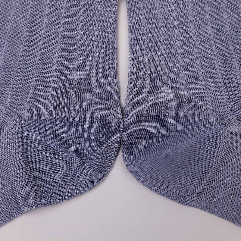 Modal Collection Circle Vertical Stripe Flower Soft Hand-sewn Casual Men's Socks WSD2802