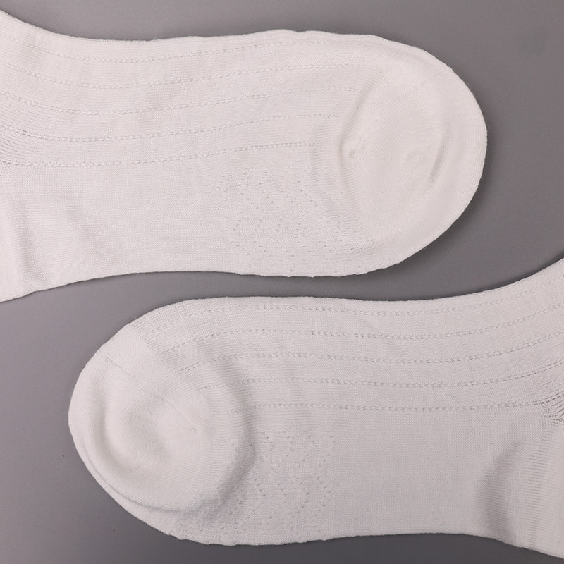 Modal Collection Circle Vertical Stripe Flower Soft Hand-sewn Casual Men's Socks WSD2802