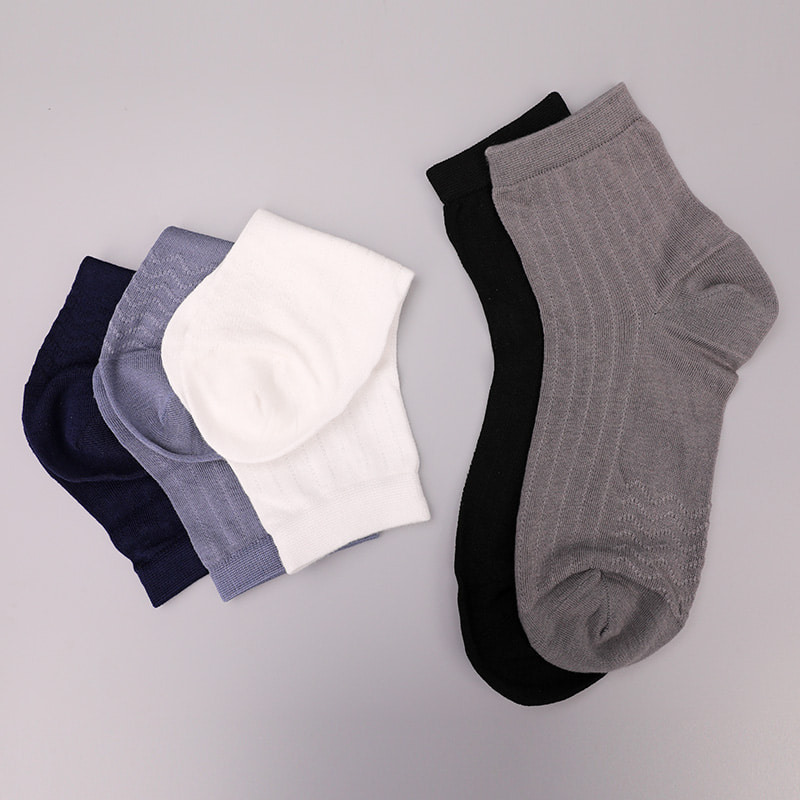Modal Collection Circle Vertical Stripe Flower Soft Hand-sewn Casual Men's Socks WSD2802