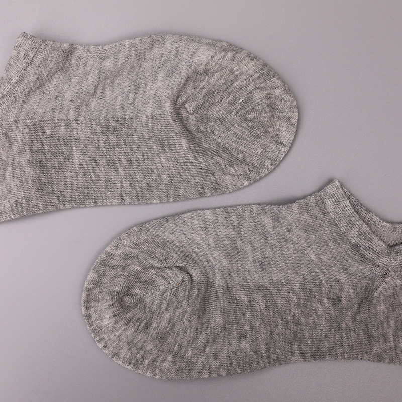 Ultra-thin combed cotton, nylon and spandex plain half-mesh hand-sewn women's socks WSD1673