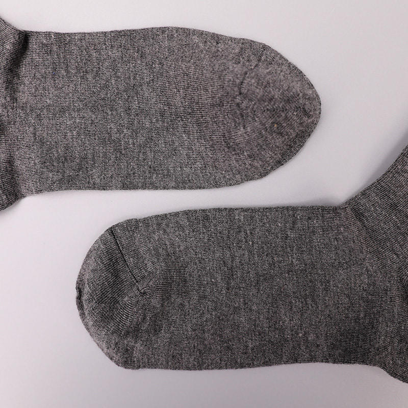 Soft spun silk nylon wrapped spandex imitation 3D printed jacquard hand-stitched autumn and winter men's socks WSD2850