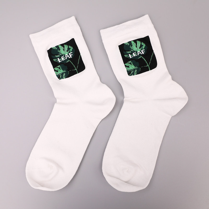 Soft spun silk nylon wrapped spandex imitation 3D printed jacquard hand-stitched autumn and winter men's socks WSD2850