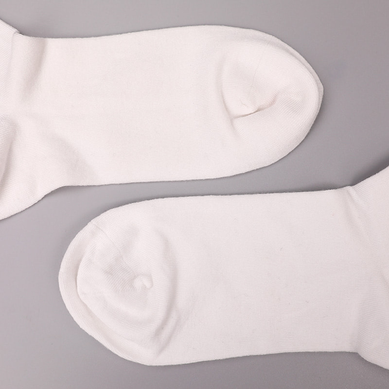 Soft spun silk nylon wrapped spandex imitation 3D printed jacquard hand-stitched autumn and winter men's socks WSD2850