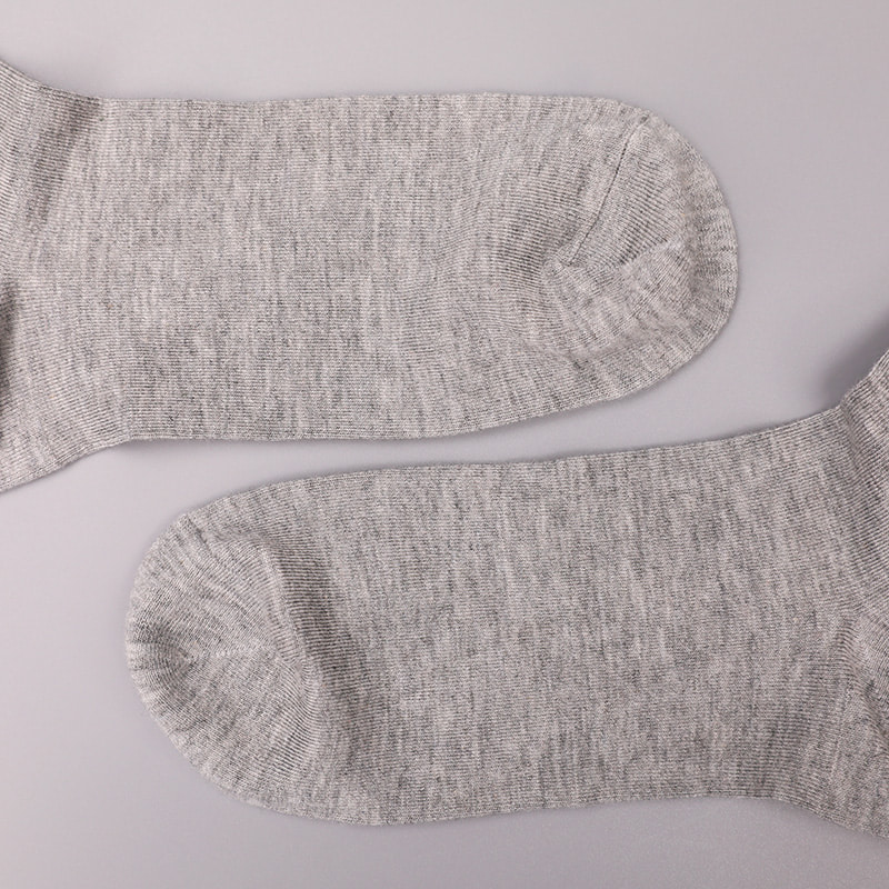 Soft spun silk nylon wrapped spandex imitation 3D printed jacquard hand-stitched autumn and winter men's socks WSD2850