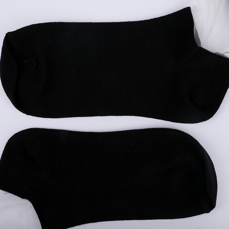 Fashion glass silk cotton bottom women's socks seam transparent silk bowknot women's socks Crystal silk women's socks WSD1911
