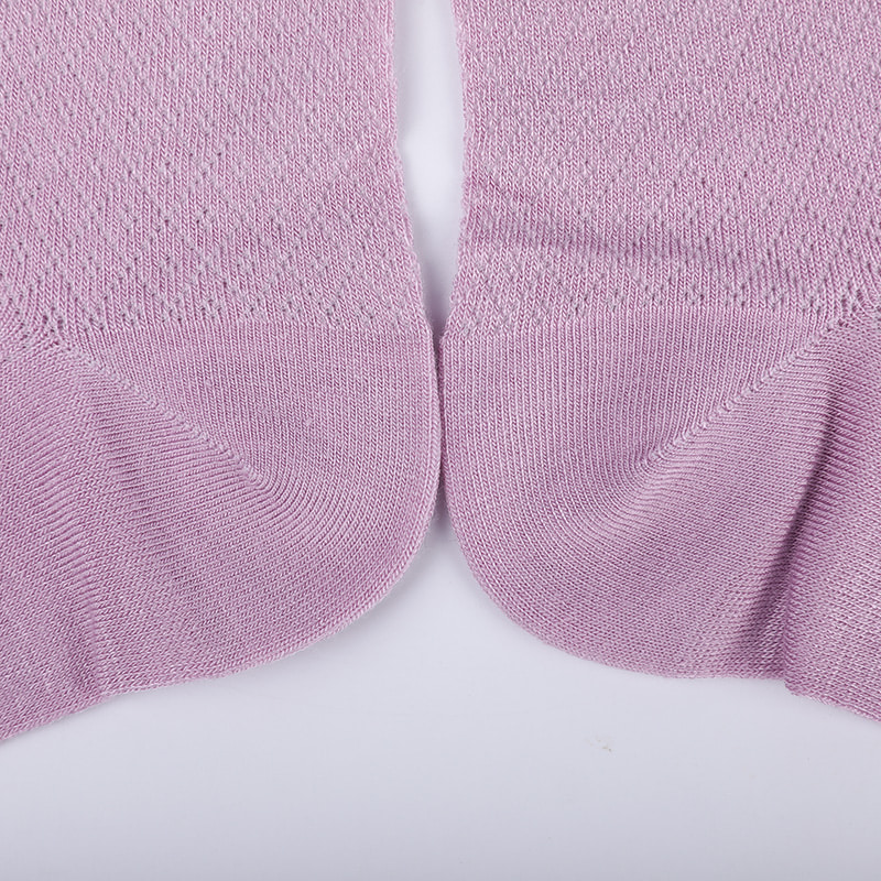 Soft bamboo fiber nylon bag, thin small diamond casual women's socks, hand-sewn women's socks WSD1689