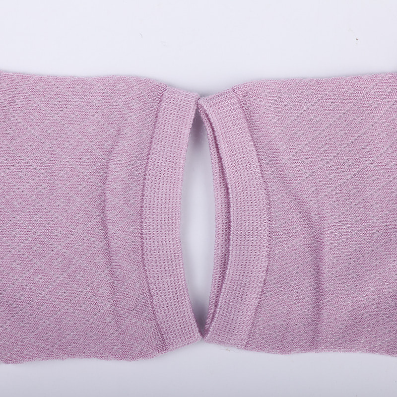 Soft bamboo fiber nylon bag, thin small diamond casual women's socks, hand-sewn women's socks WSD1689