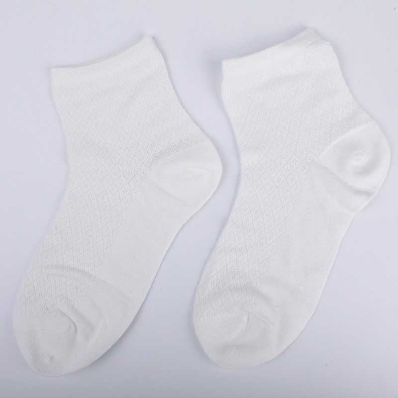 Soft bamboo fiber nylon bag, thin small diamond casual women's socks, hand-sewn women's socks WSD1689