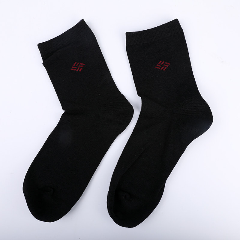 Combed cotton cotton wrapped ammonia socks 98% cotton yarn small jacquard hand-sewn autumn and winter men's socks  WSD2581
