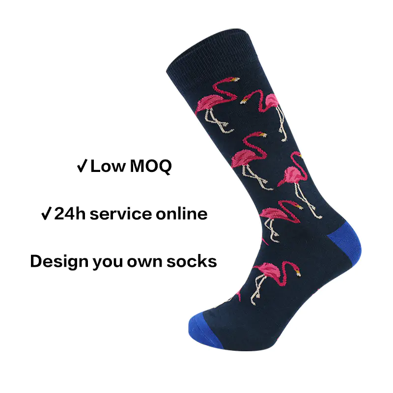 Low-MOQ Custom Men's Pineapple Formula Dress Socks