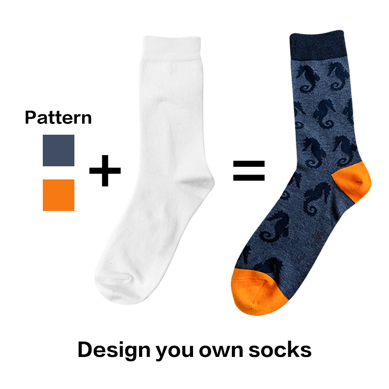 Low MOQ Fashion Mathematical Formula Pineapple Mens Cotton Bamboo Happy Dress Men Custom Socks