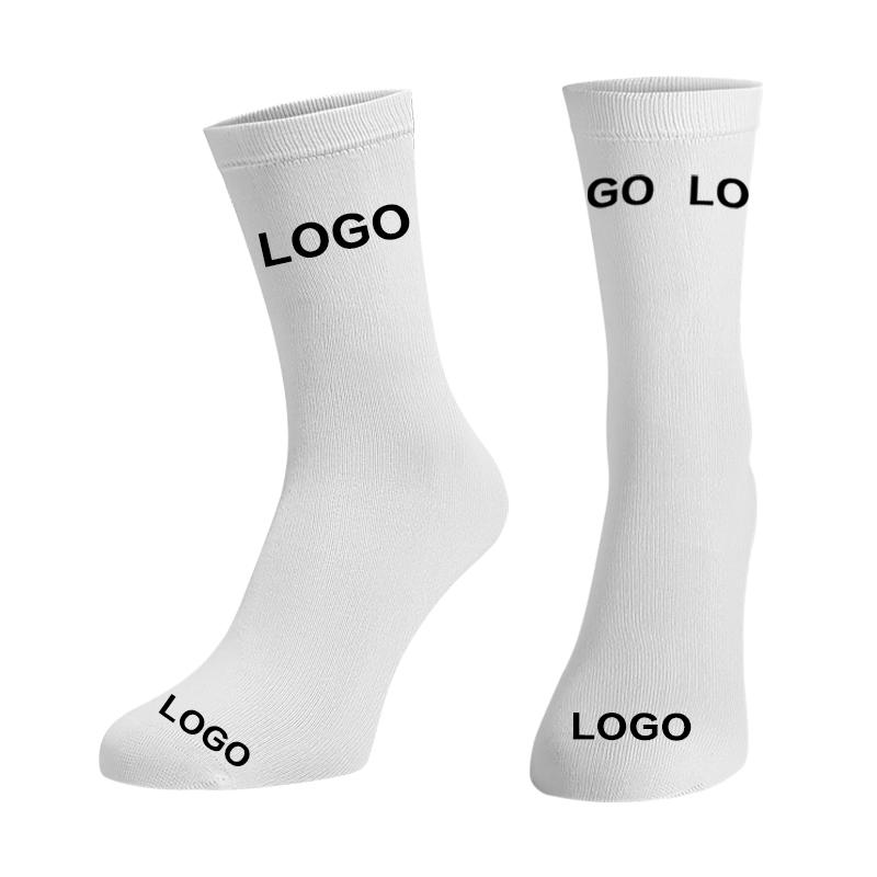 Custom White Black Anti Slip Cotton Gym Sport Short Mid Athletic Sport Logo Custom Socks