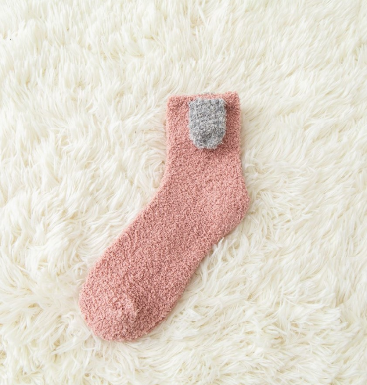 Winter thick girl fuzzy cute home warm winter cozy women fluffy socks