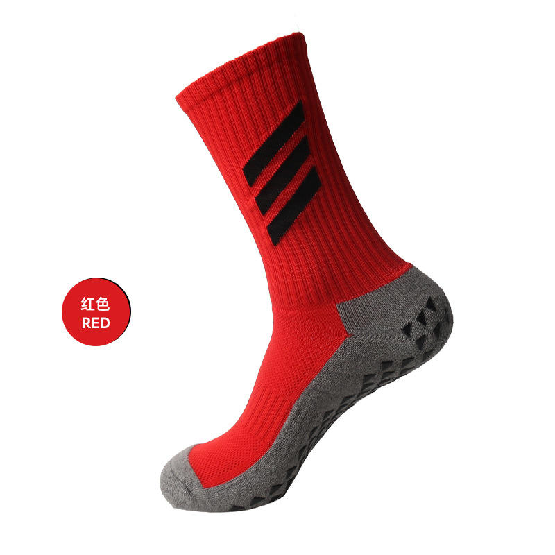 Compression sport running anti slip football custom grip custom socks logo