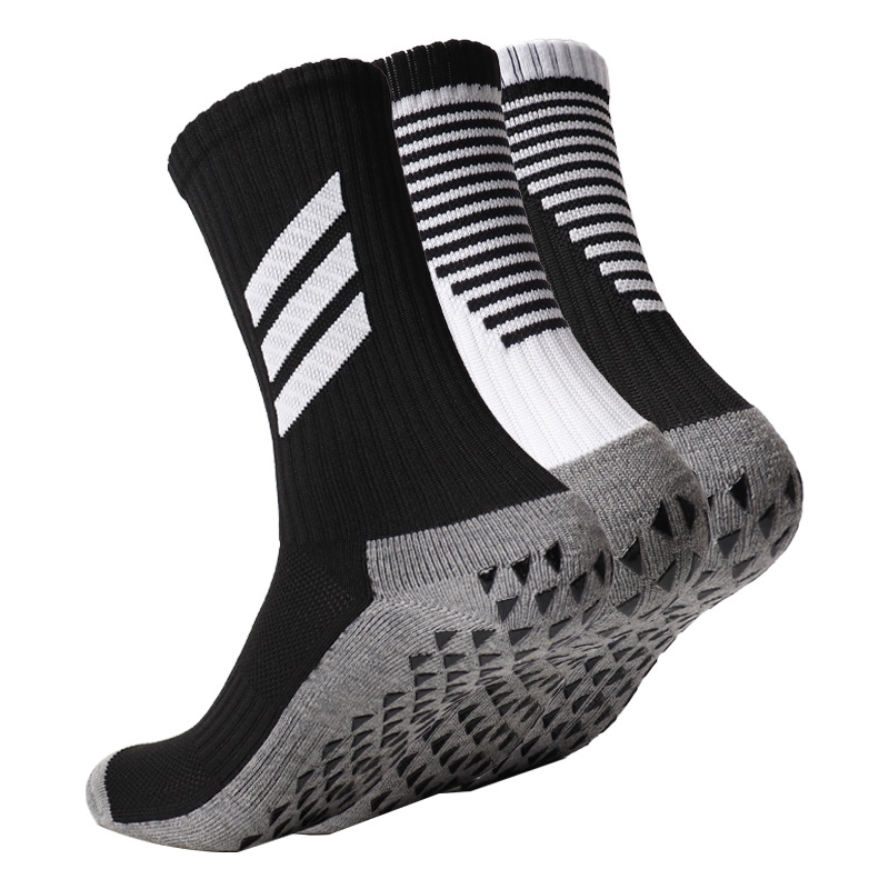 Compression sport running anti slip football custom grip custom socks logo