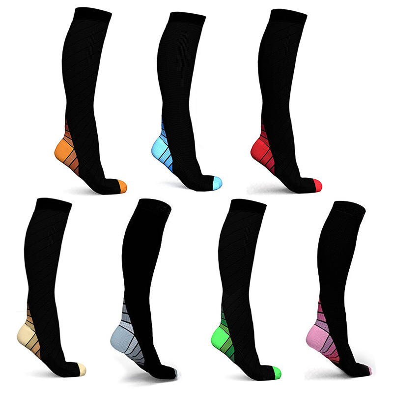 Factory Price Breathable Quality Long Knee High Running Sports Sock Compression Socks