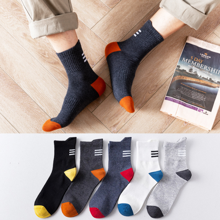 New arrival men fashion cotton basketball in the sole of a stocking socks