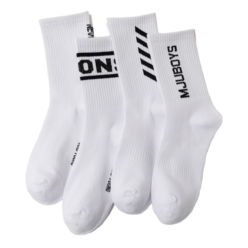 Wholesale fashion street skateboard cotton ribbed cotton women sports socks