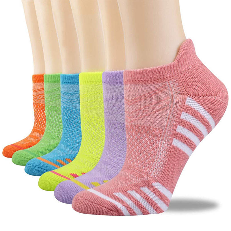 OEM running athletic sneaker cotton low cut custom logo ankle sports socks women