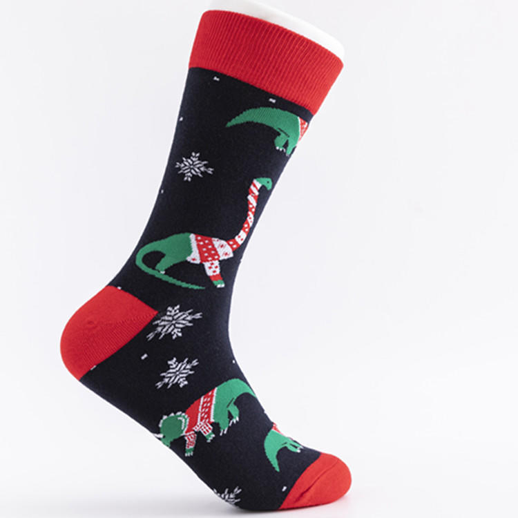 High Quality New Arrival Comfort Funny Cotton Winter New Year Christmas Men's Socks