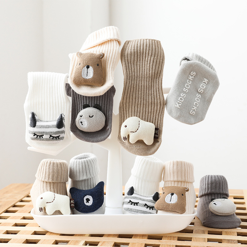 Newborn Three-dimensional Doll Baby Socks Dispensing Non-slip Baby Socks Children's Floor