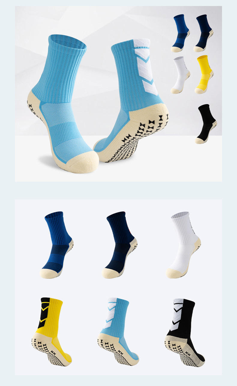 training running sport custom athletic soccer anti slip football grip socks