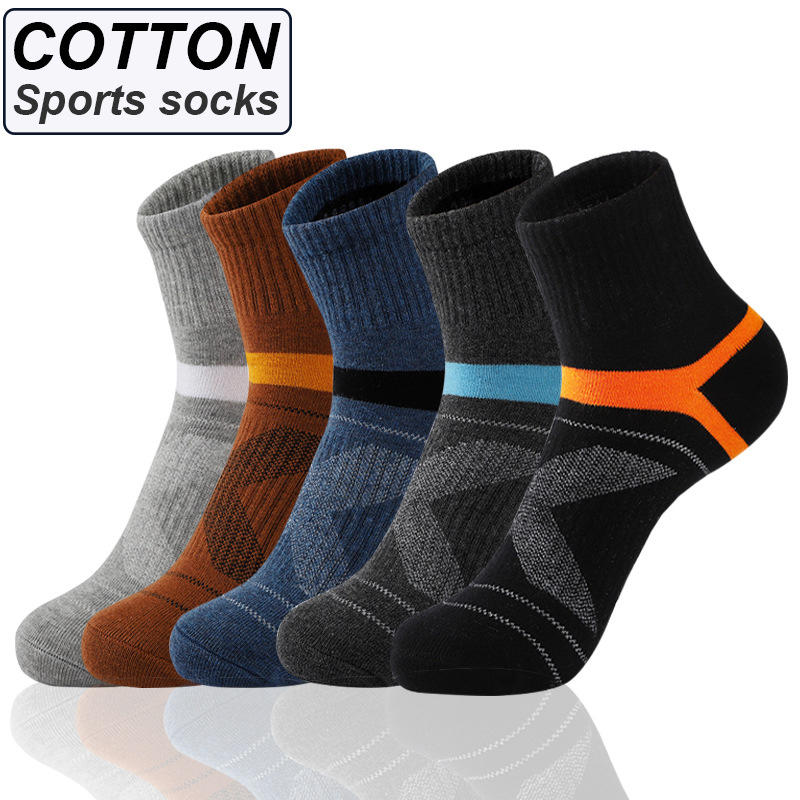 Manufacturer Sports Logo Designs Athletic Mens Stylish Cotton Running Socks With Logo