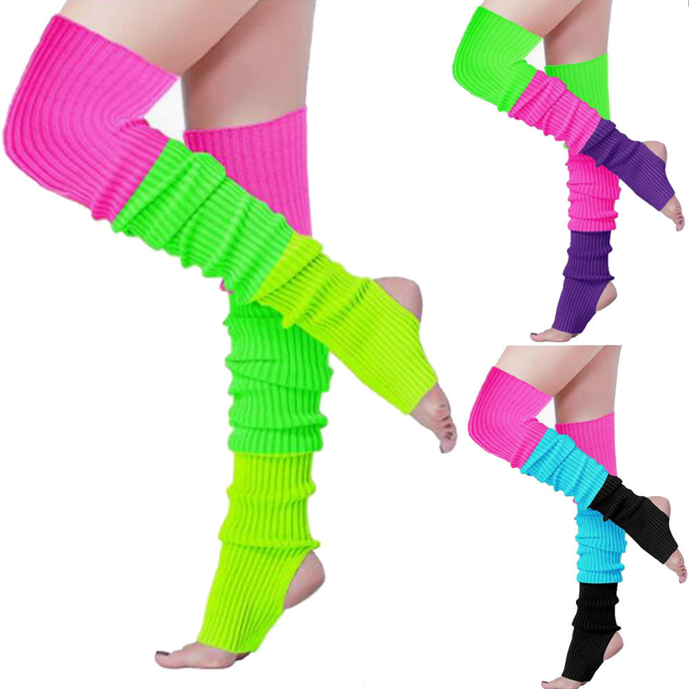 thick knitted thigh high cotton colorful winter slouch women leggings