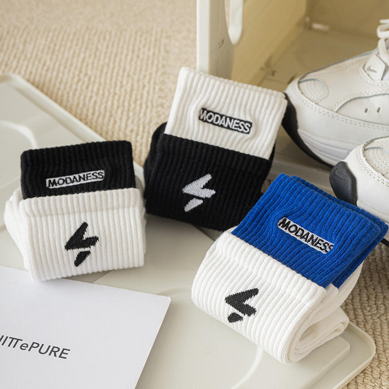 cotton running sneaker high quality custom skateboard sport socks custom logo