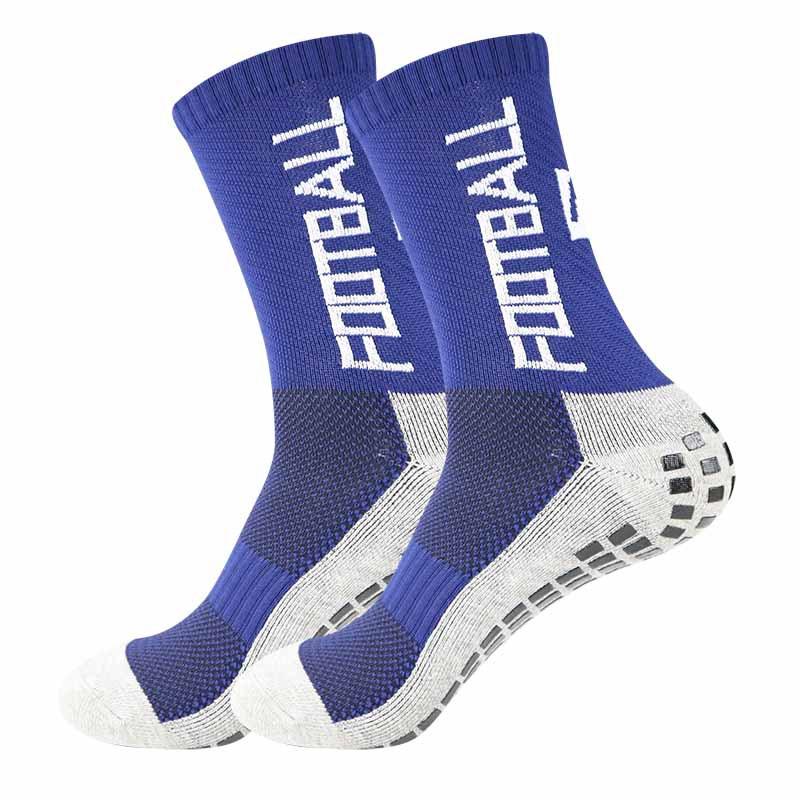 anti slip nylon running soccer men custom sports football grip socks
