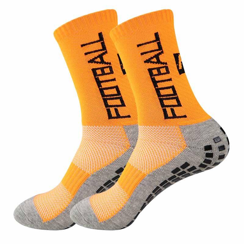 anti slip nylon running soccer men custom sports football grip socks