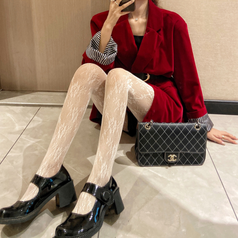 Wholesale Nylon Silk Seamless Beautiful Lace Transparent Thin Stoking Sexy Pantyhose