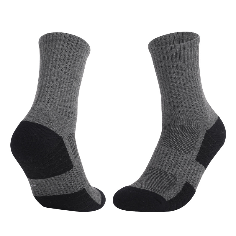 Wholesale Oem Designer Basketball Cushioned Athletic Logo Custom Sports Crew Socks