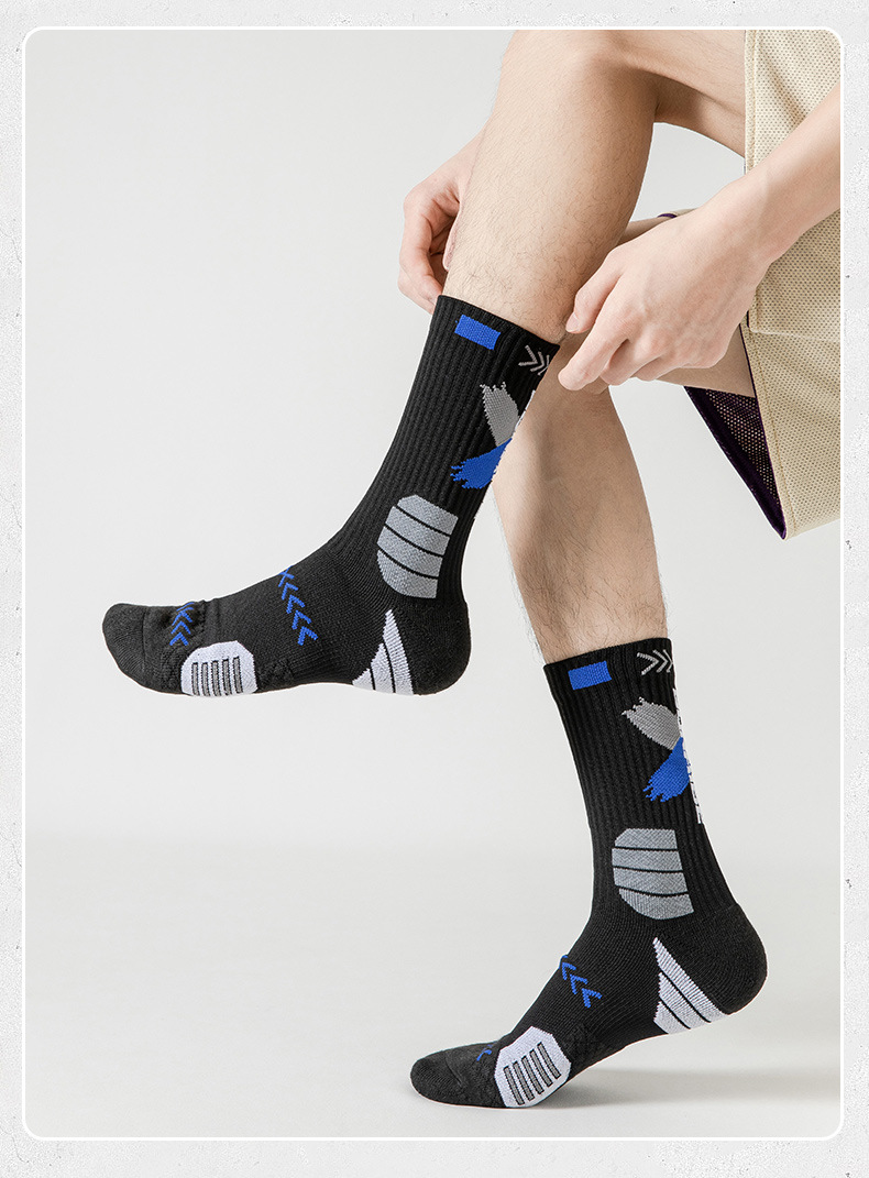 Athletic custom high quality elite basketball running socks compression