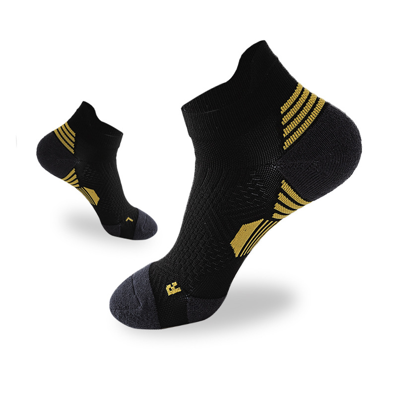 Athletic short nylon cushion sport custom running compression ankle socks