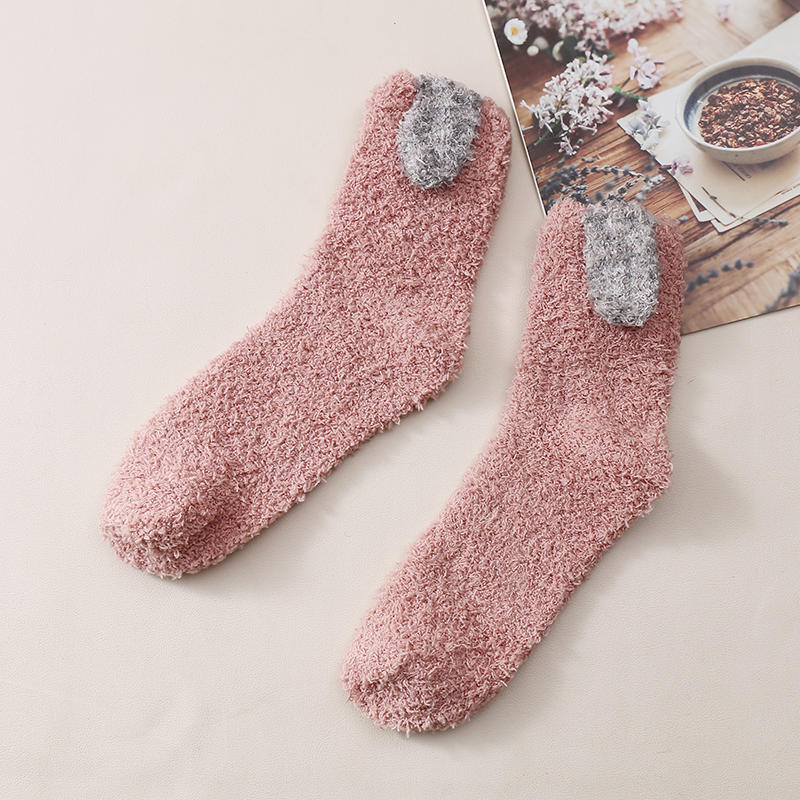 Winter thick girl fuzzy cute home warm winter cozy women fluffy socks