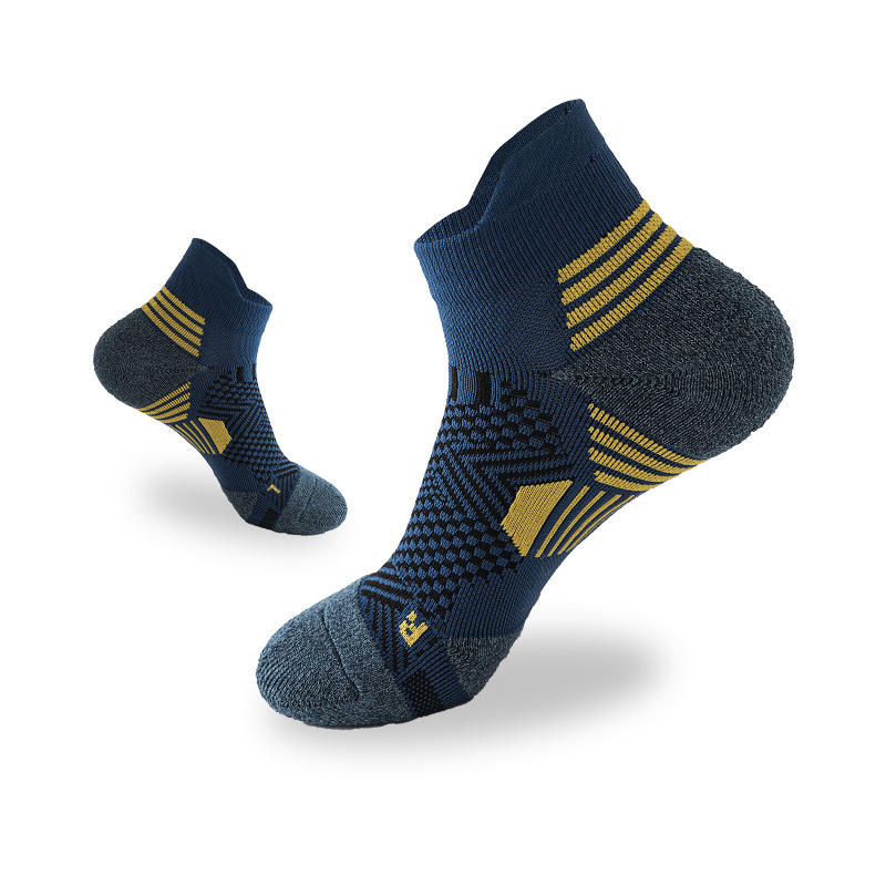 Socks performance athletic short nylon cushion sport custom running compression ankle socks