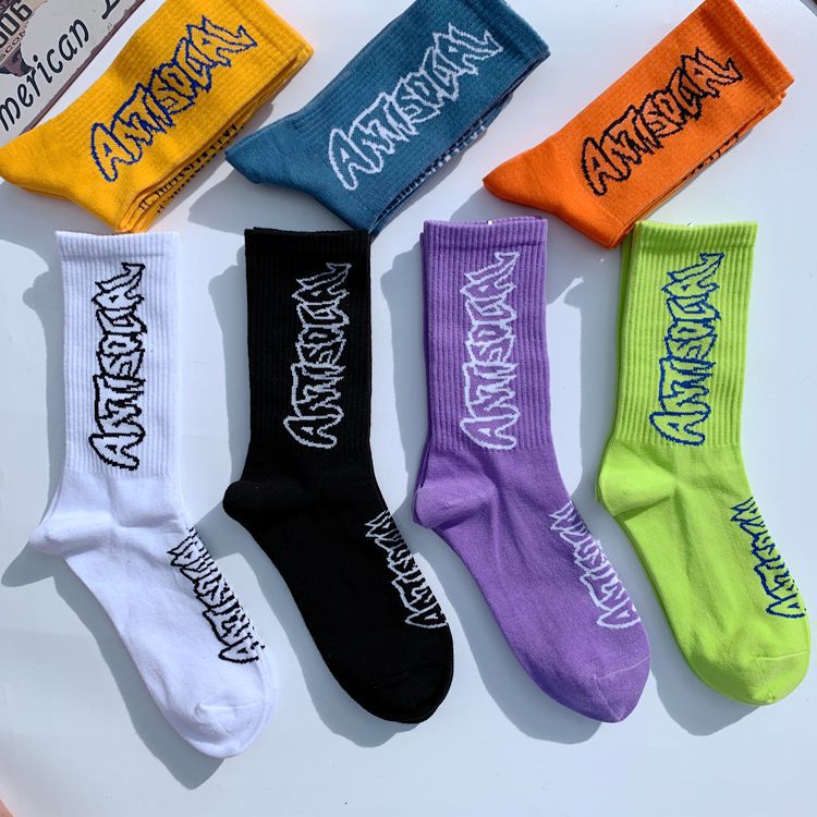 low MOQ street skateboard custom sports cotton ribbed basketball socks men