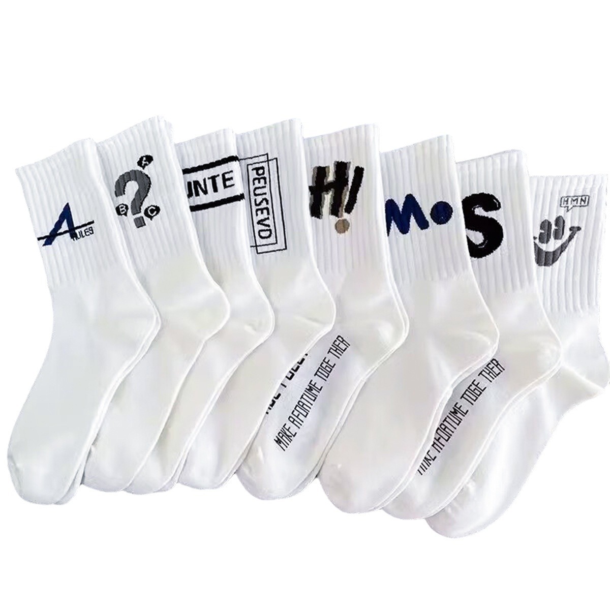 harajuku cotton sports custom logo crew street compression football socks