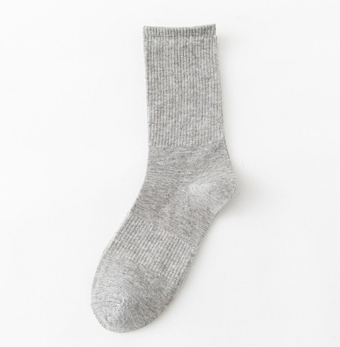 Wholesale Wholesale solid color black white gray unisex custom crew cotton ankle